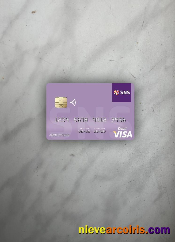 Netherlands SNS Bank visa debit card photolook